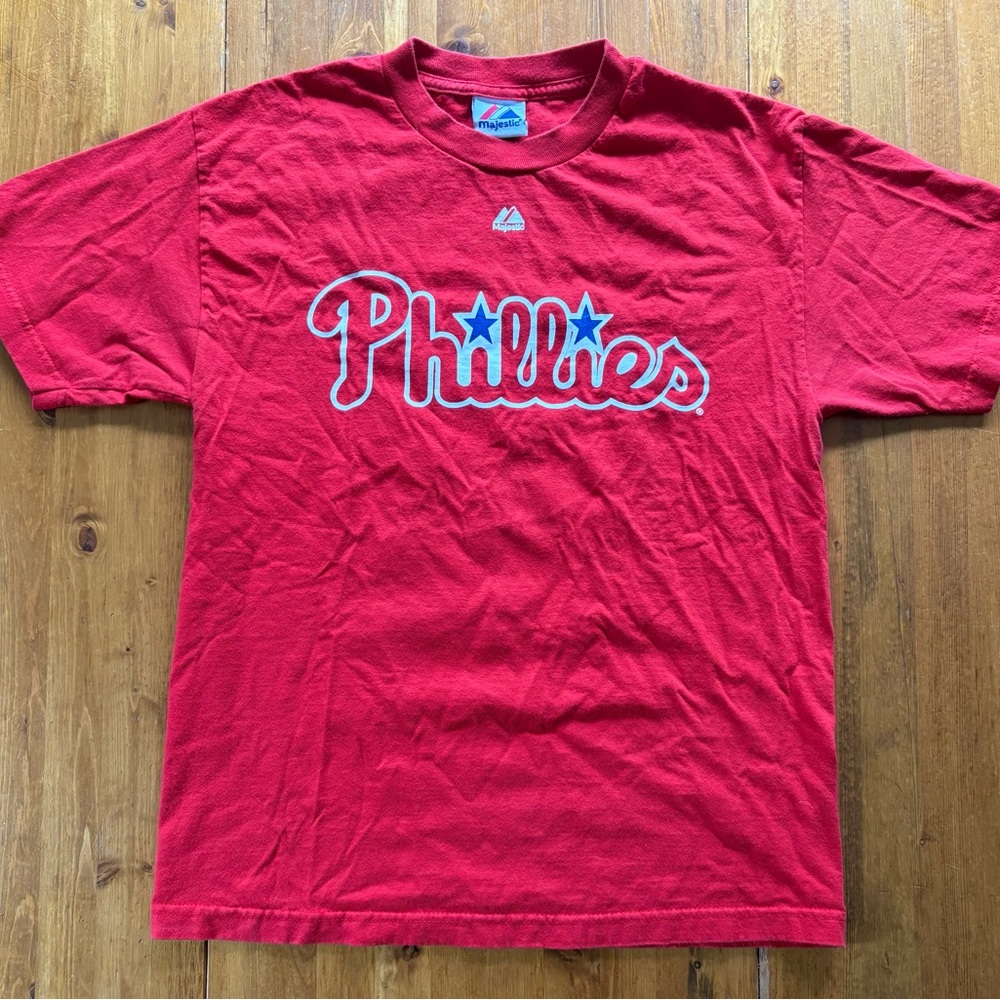 Majestic 2011 Vintage Cliff Lee #33 Phillies T-Shirt